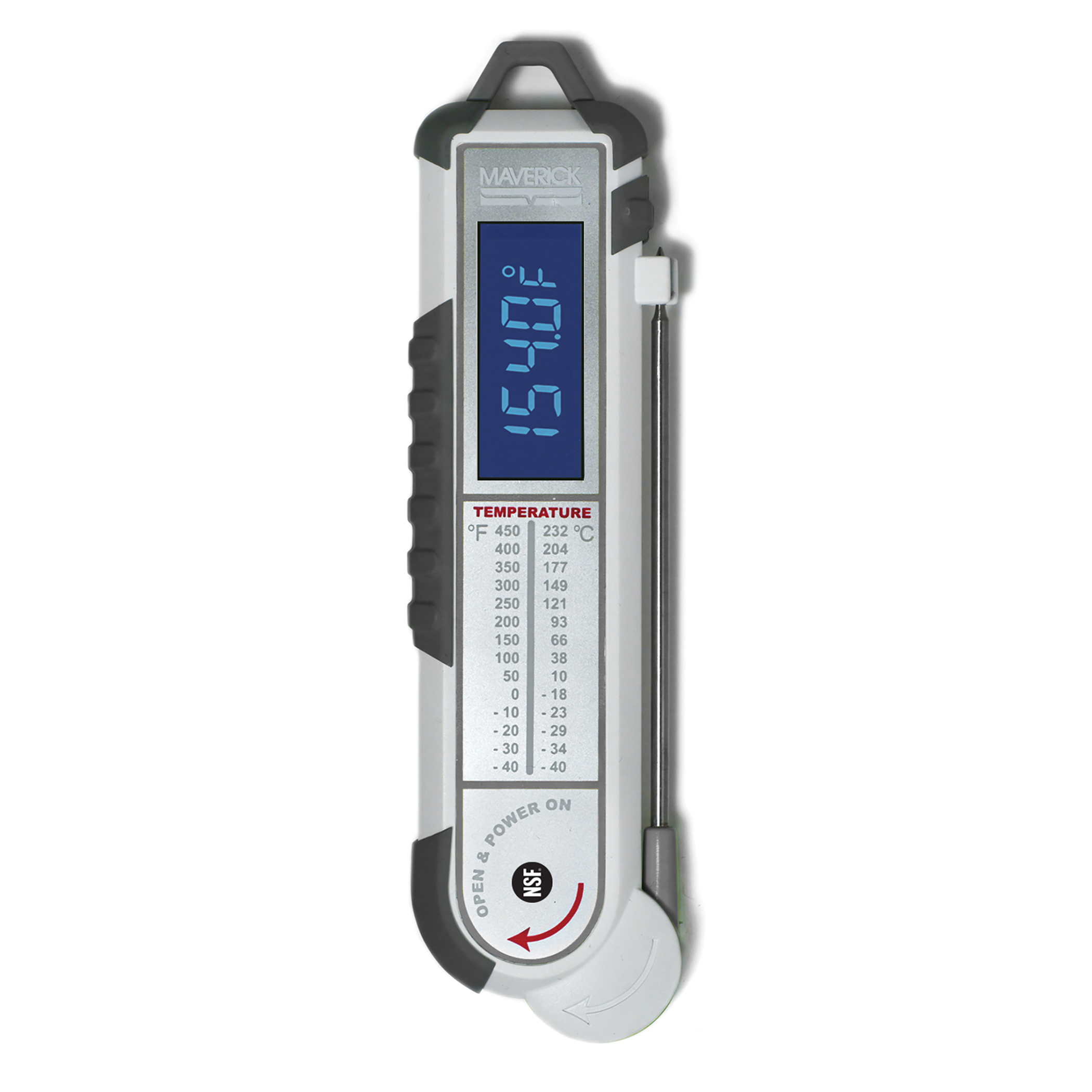 Maverick Redi-Chek Digital Oil Candy Food Thermometer 8 Beeps/flash 14  Presets