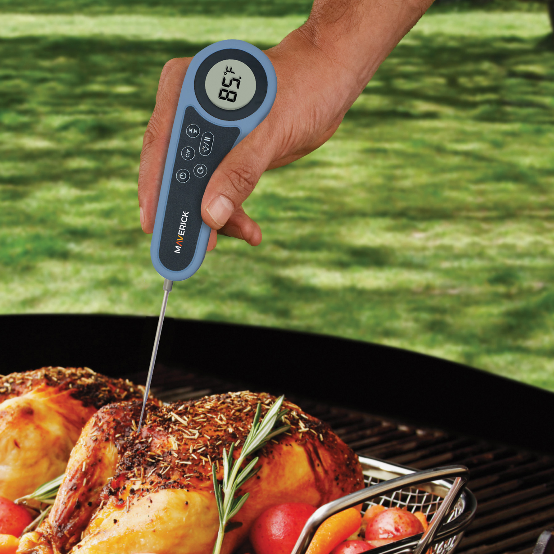 Maverick Thermometer, Digital, Rain Drop Waterproof