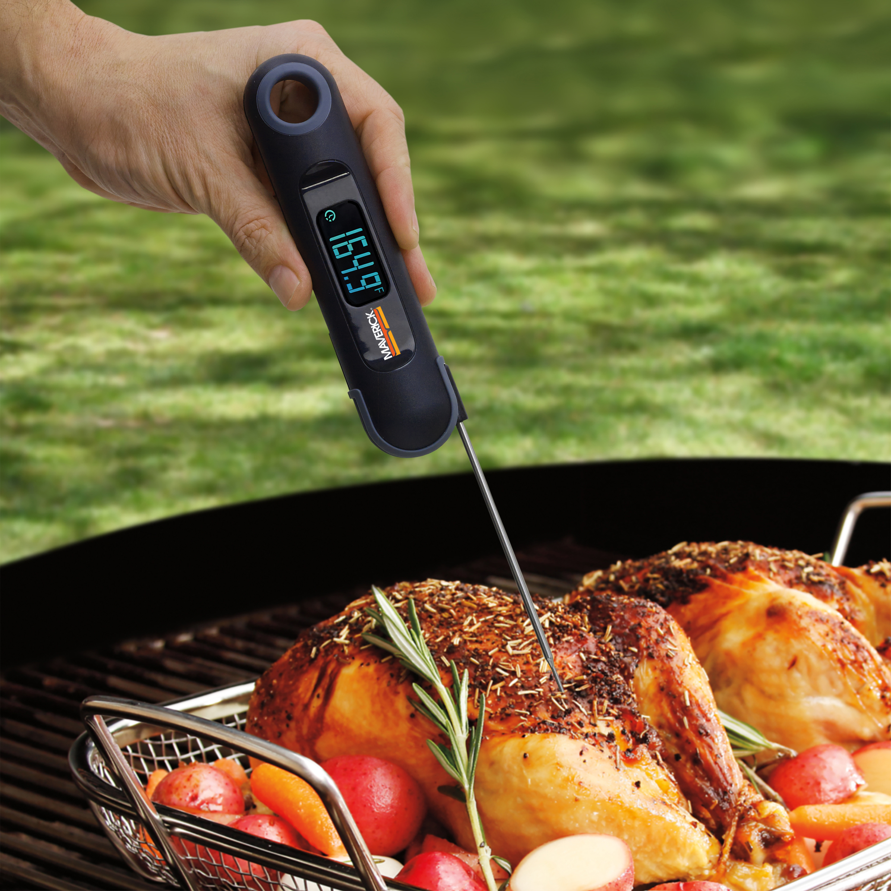 Digital Meat Thermometer 2-in-1 Grillthermometer Instant Read with