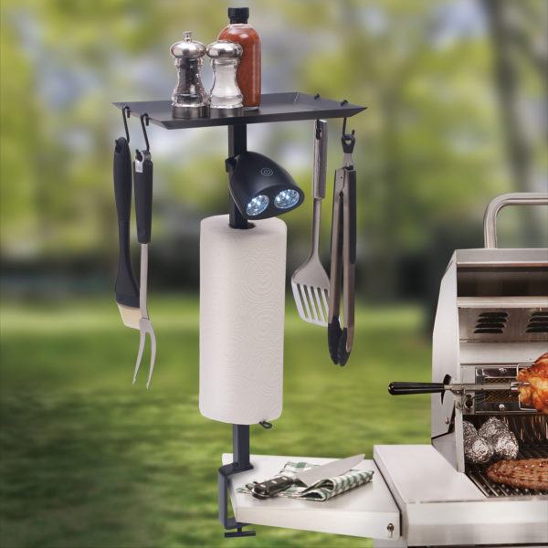 AO-03  BBQ ACCESSORY ORGANIZER WITH HIGH POWERED LED GRILL LIGHT - Image 2