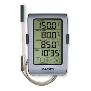Maverick 2 Probe Extended Range Smoker Thermometer - Rectangle Dial Shape -  NSTA-SYNC® Technology - Food and Pit Probes - Barbecue Mode in the Grill  Thermometers department at