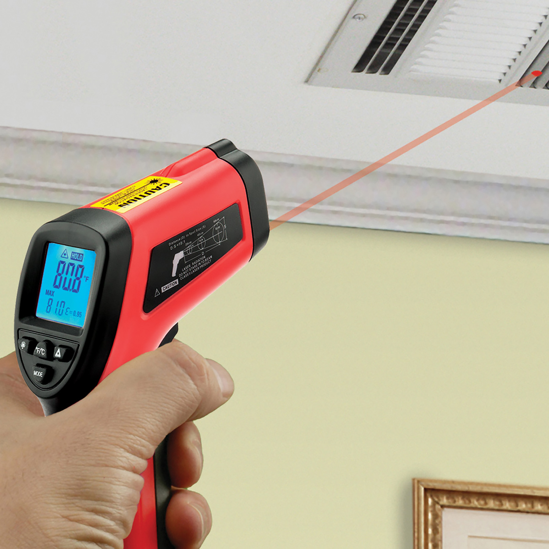 Infrared Laser BBQ Surface Thermometer @